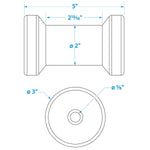 Spool Roller-5 -5/8 Id(Bulk)