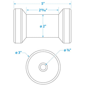Spool Roller-5 -5/8 Id(Bulk)
