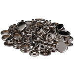 Stainless Steel Button Socket w/ Barrel, 1/4in, 40 Sets