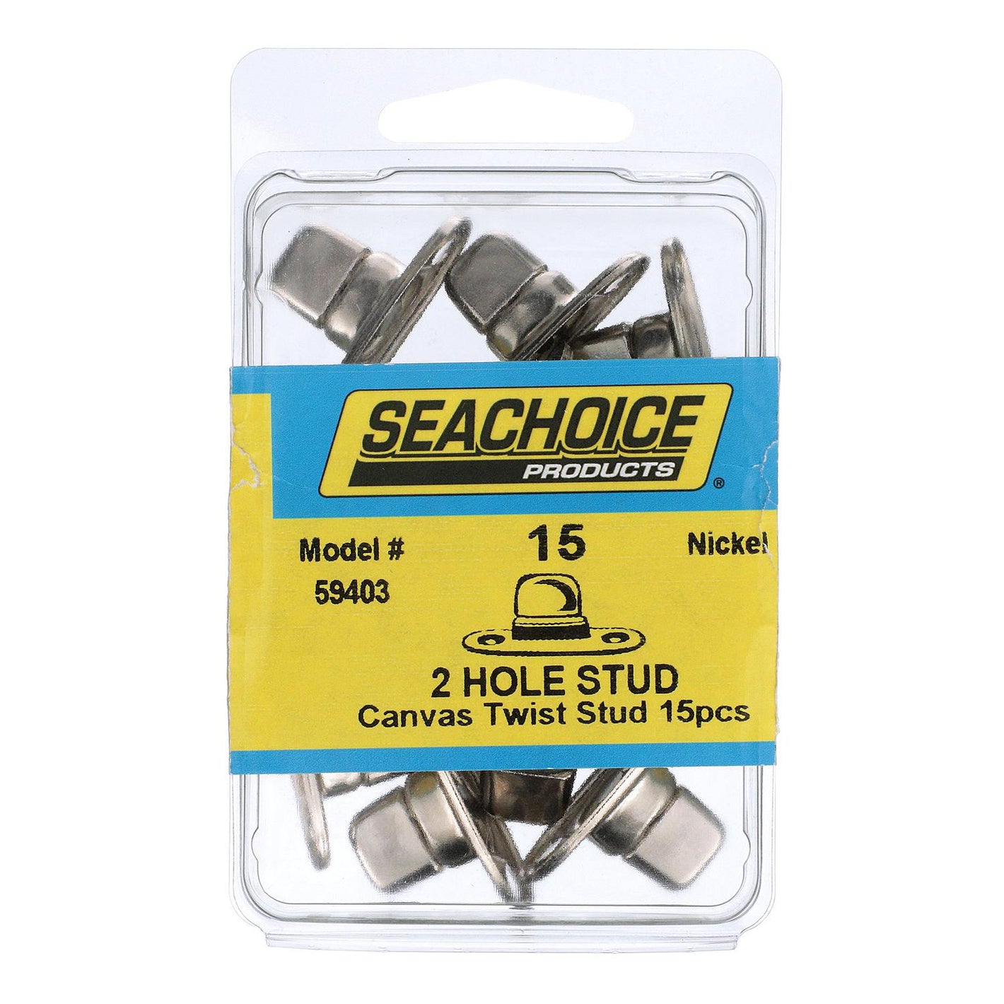 Twist Studs w/ 2 Hole Screw Base, 15 Pack