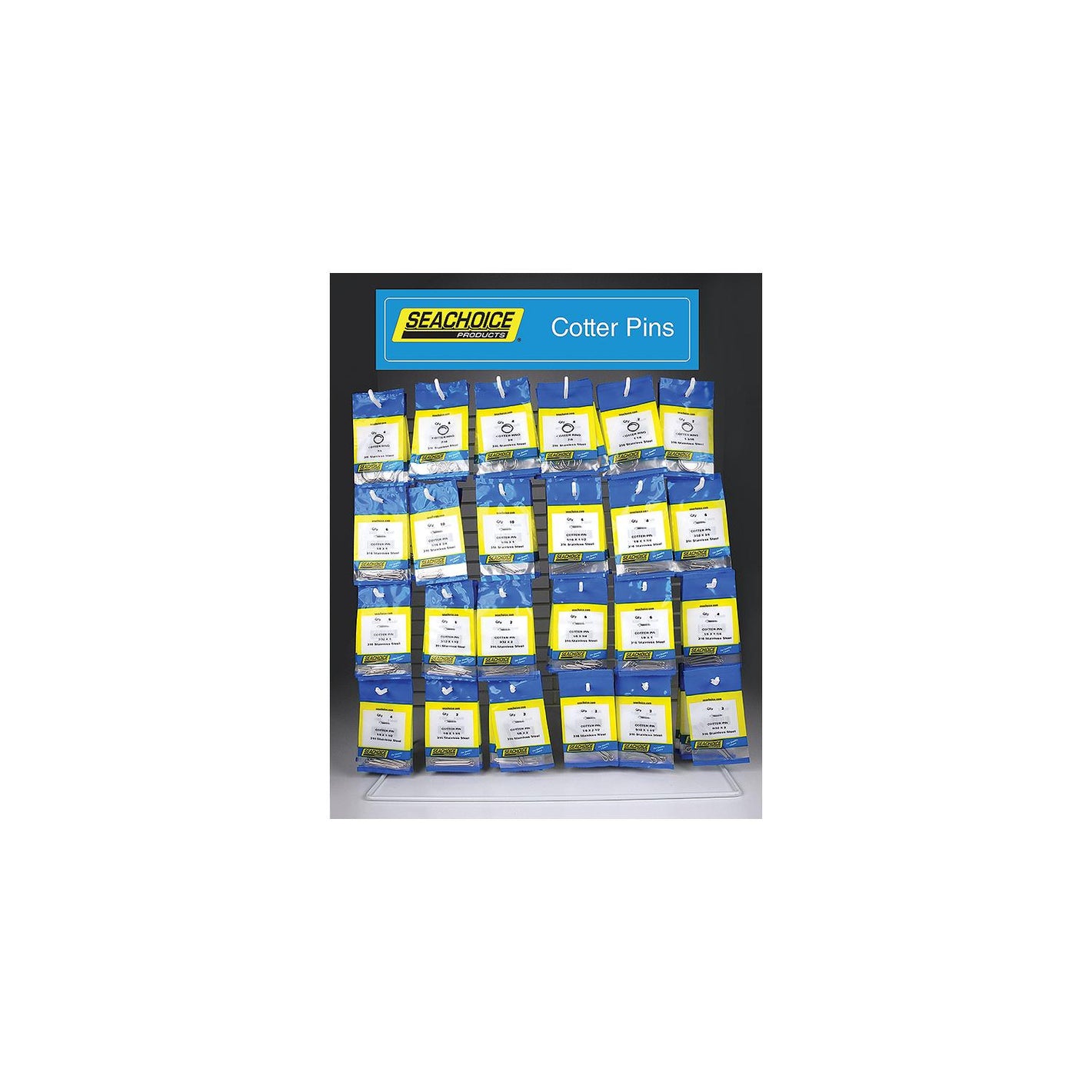 Seachoice Cotter Pin/Ring Display - 24 Piece
