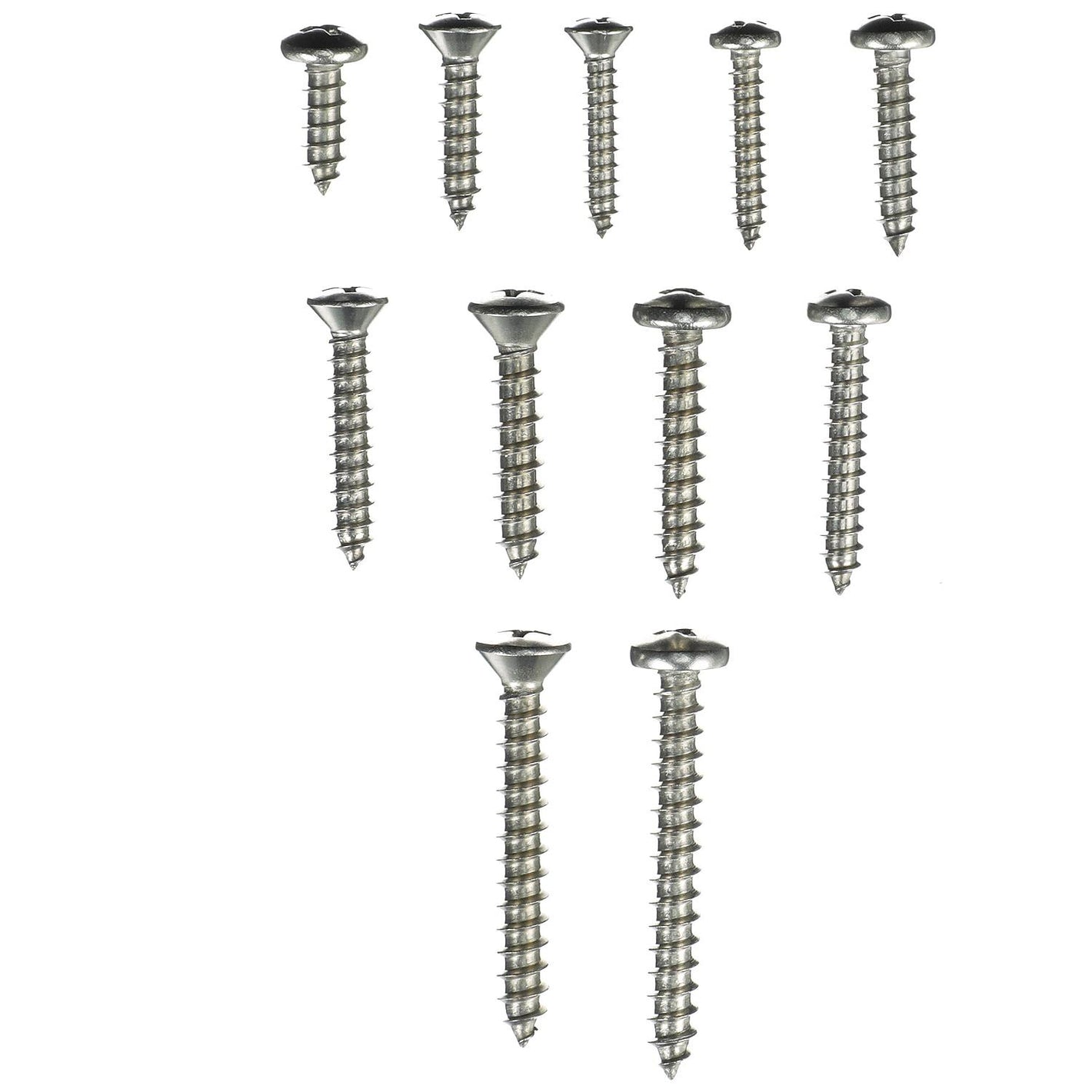 Seachoice Stainless Steel Tapping Screw Kit - 72 Piece