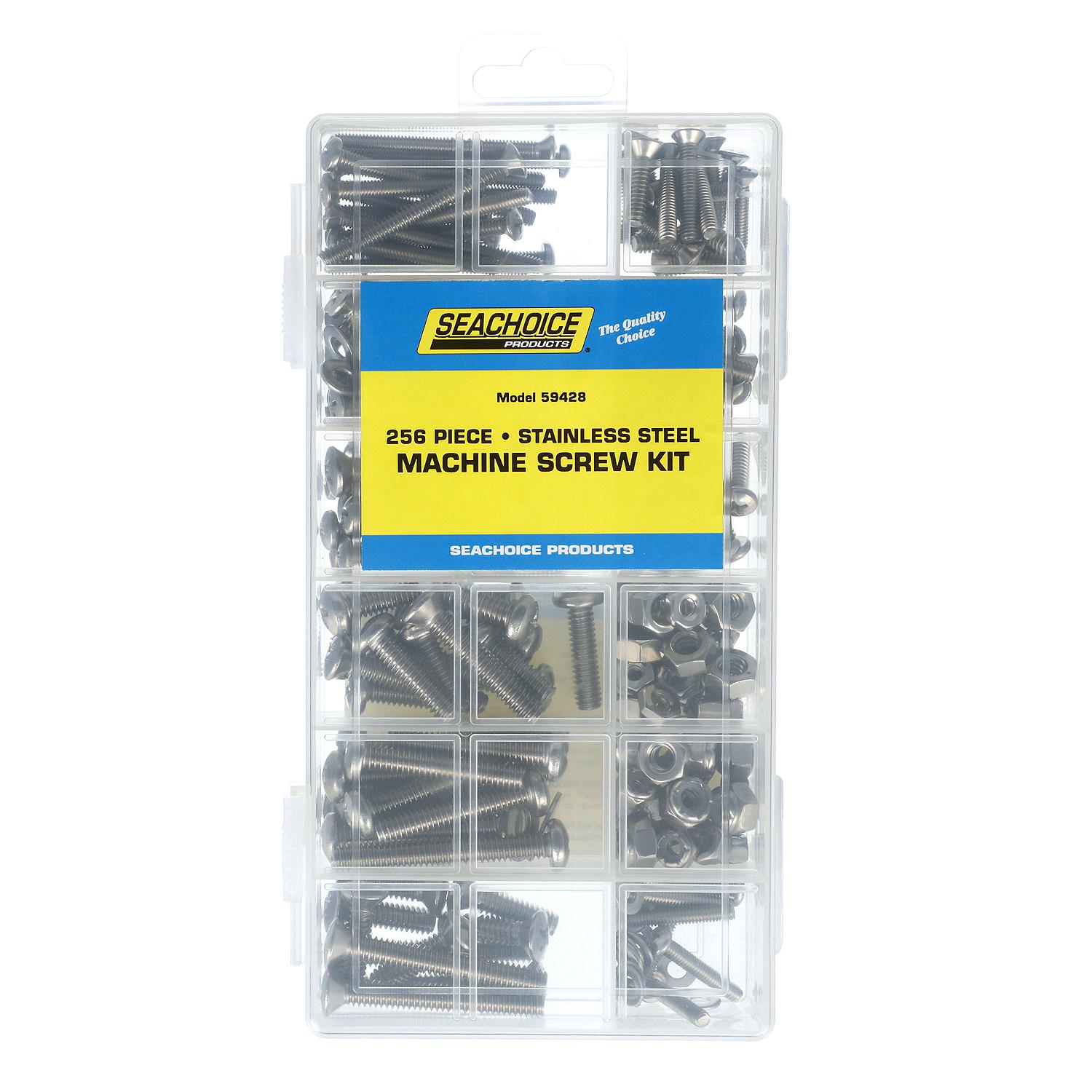 Seachoice Stainless Steel Machine Screw Kit - 256 Piece