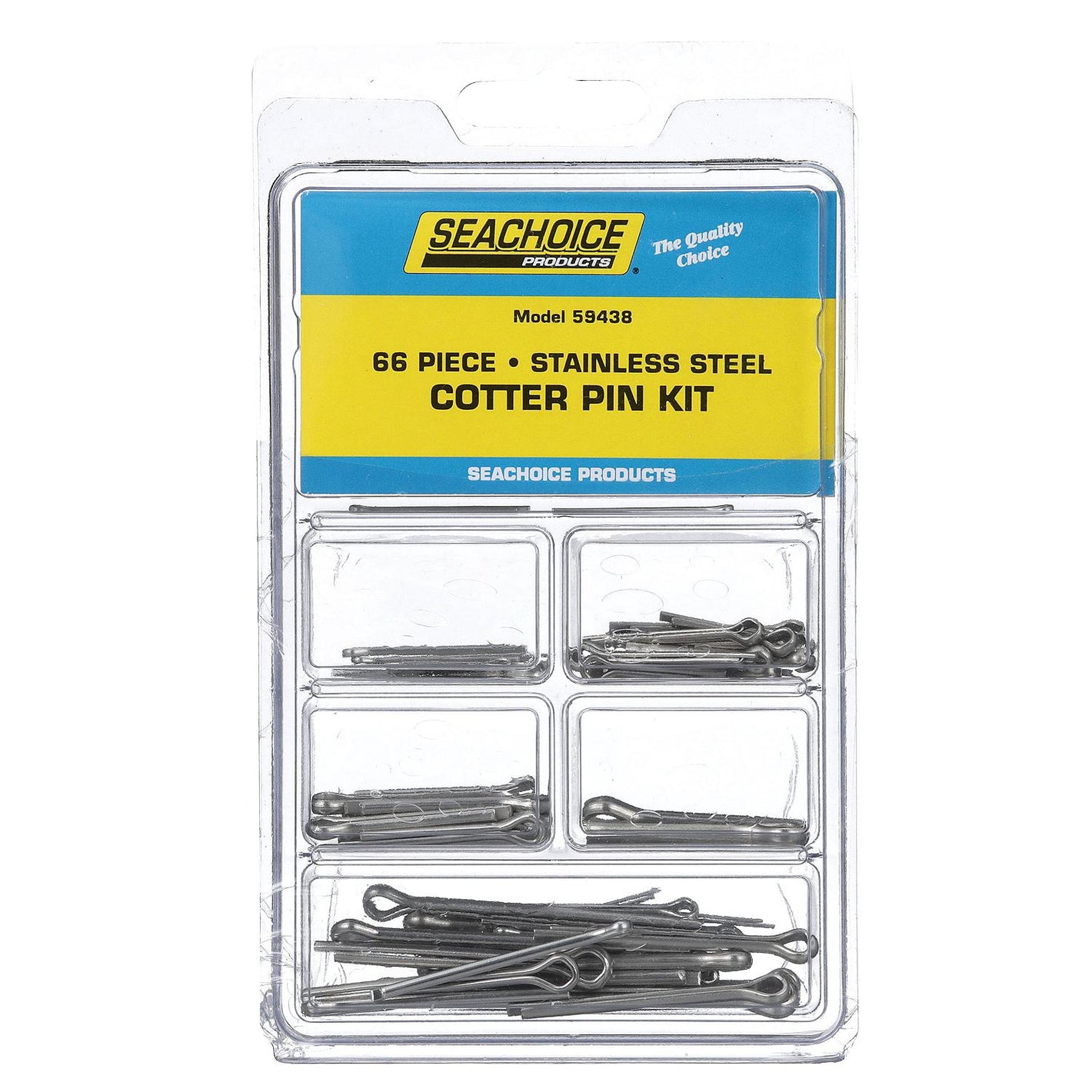 Seachoice Stainless Steel Cotter Pin Kit - 66 Piece