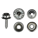 Seachoice 59441 Nickel Plated Brass Canvas Snap Kit - 64 Piece