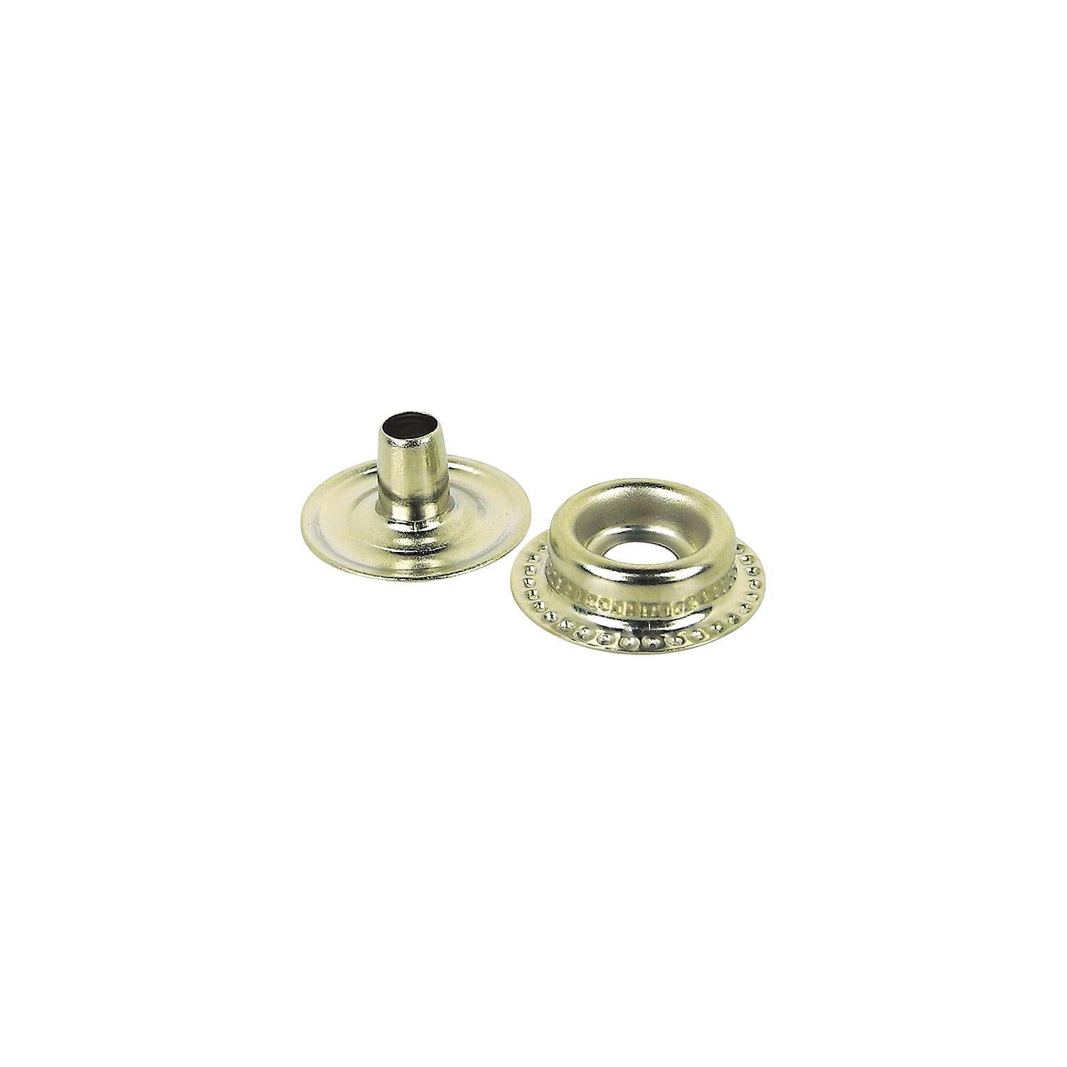 Seachoice Stainless Steel Button Stud With Barrel And Eyelet, 10 Sets