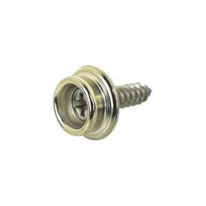 Stainless Steel Button Stud w/ Tapping Screw, #8 x 5/8in, 100/PK
