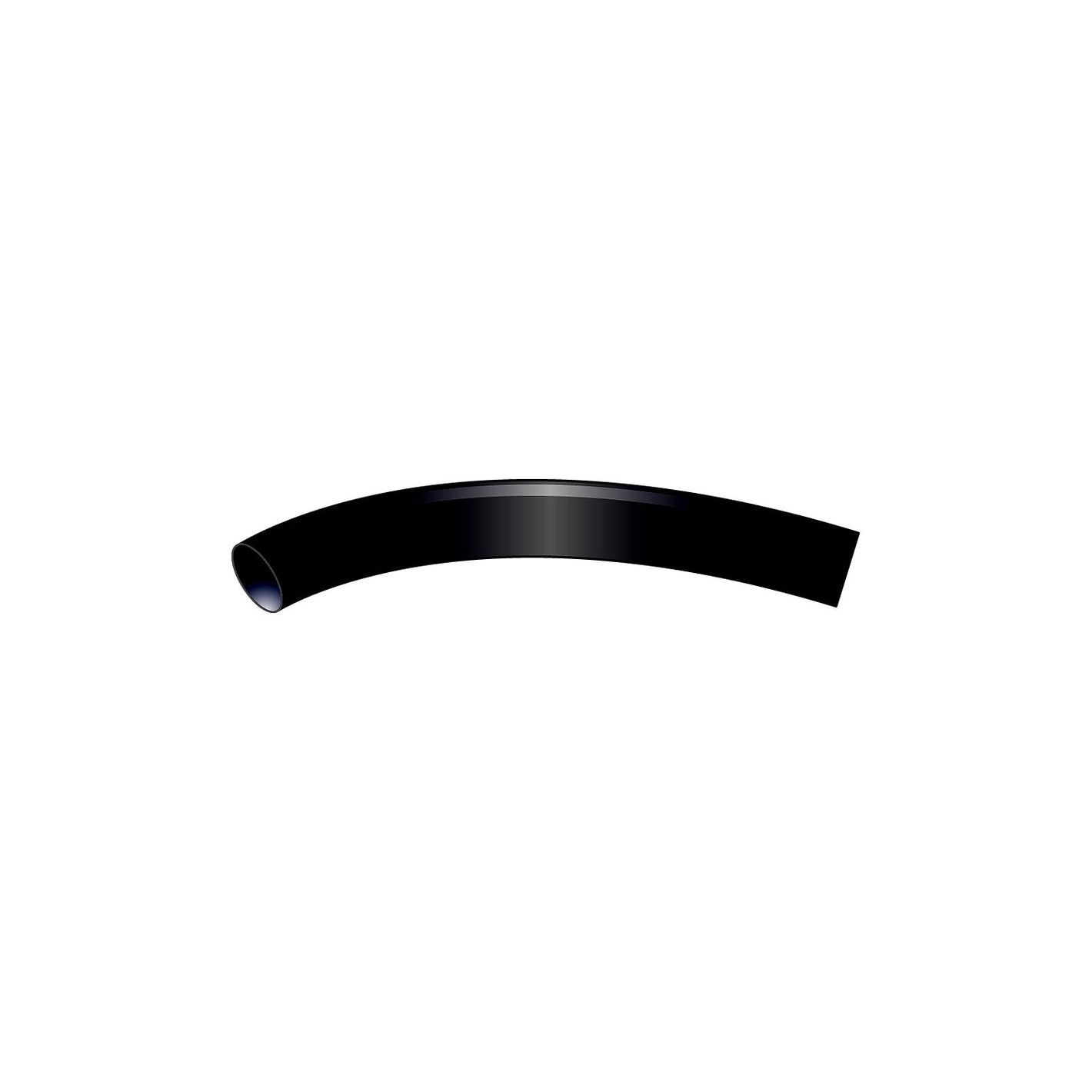 Heat Shrink Vinyl Sleeve, 1/2" x 6" Black