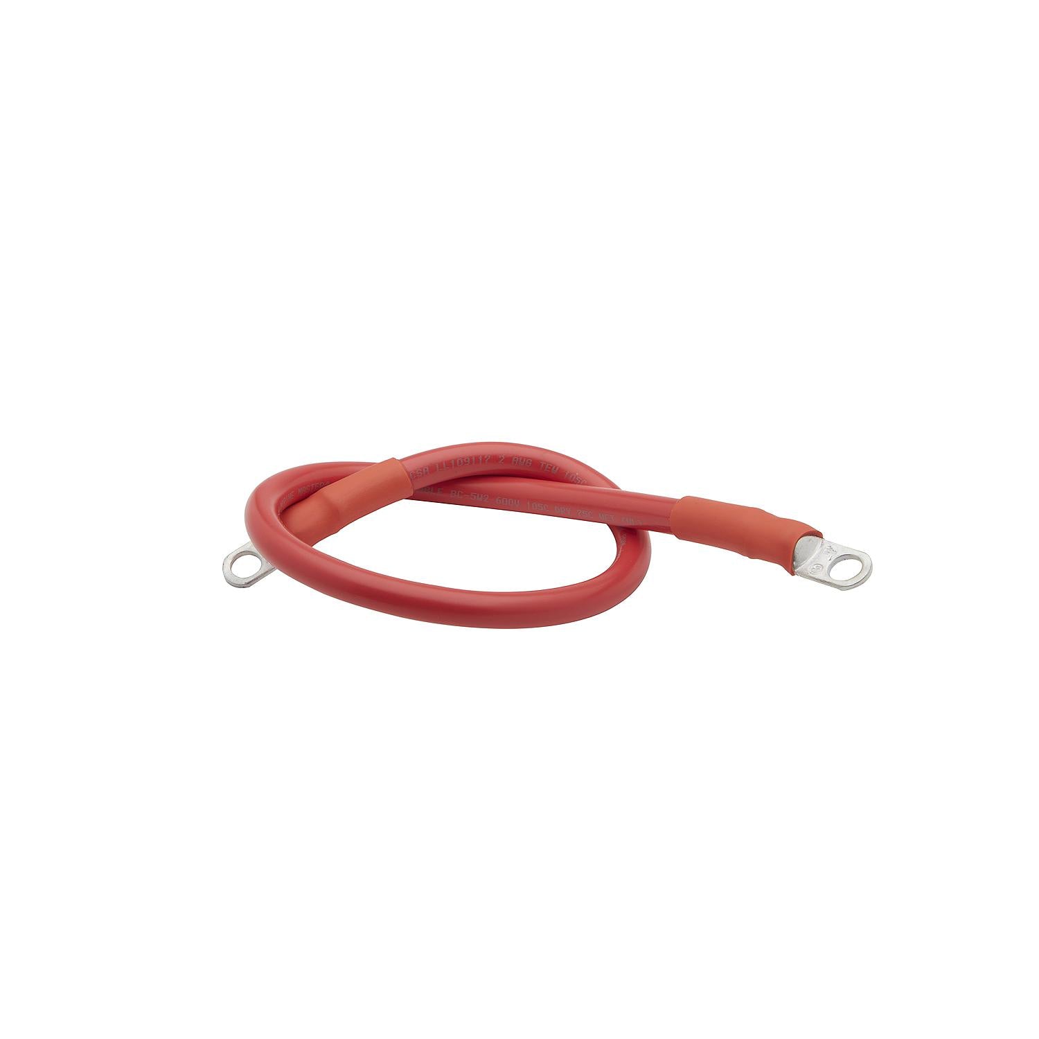 Seachoice 63011 Tinned Copper Battery Assembly, 2 AWG, Red, 2'