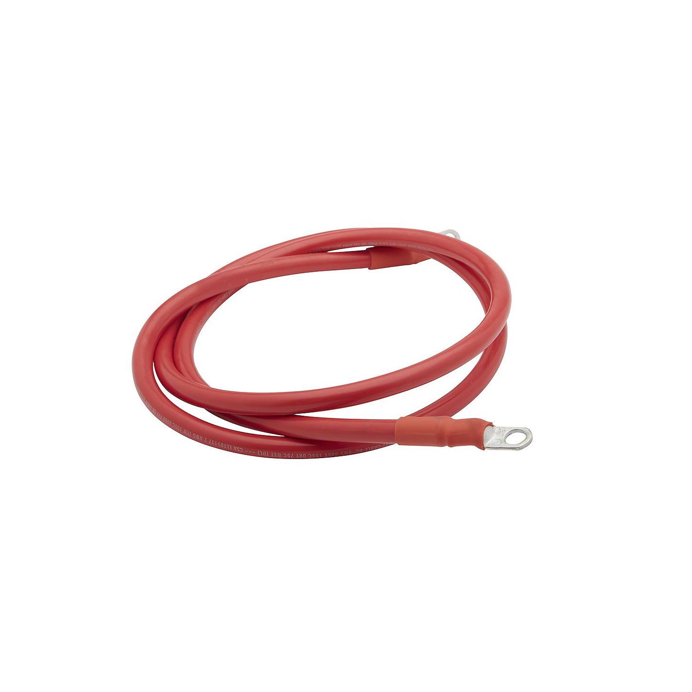 Seachoice 63014 Tinned Copper Battery Assembly, 2 AWG, Red, 6'