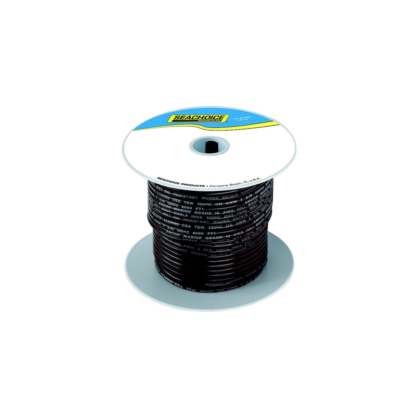 Seachoice 63113 Tinned Copper Marine Wire, 14 AWG, Brown, 100'