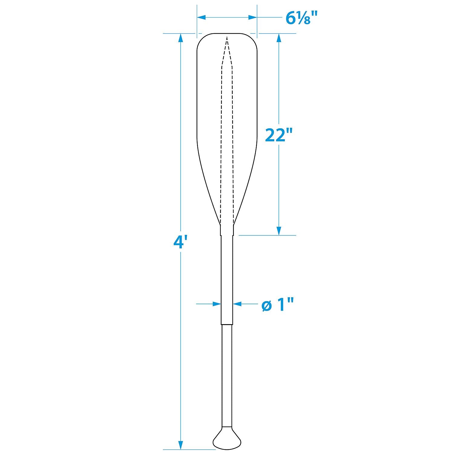 Seachoice 71121 Synthetic Paddle With Aluminum Shaft, 4'