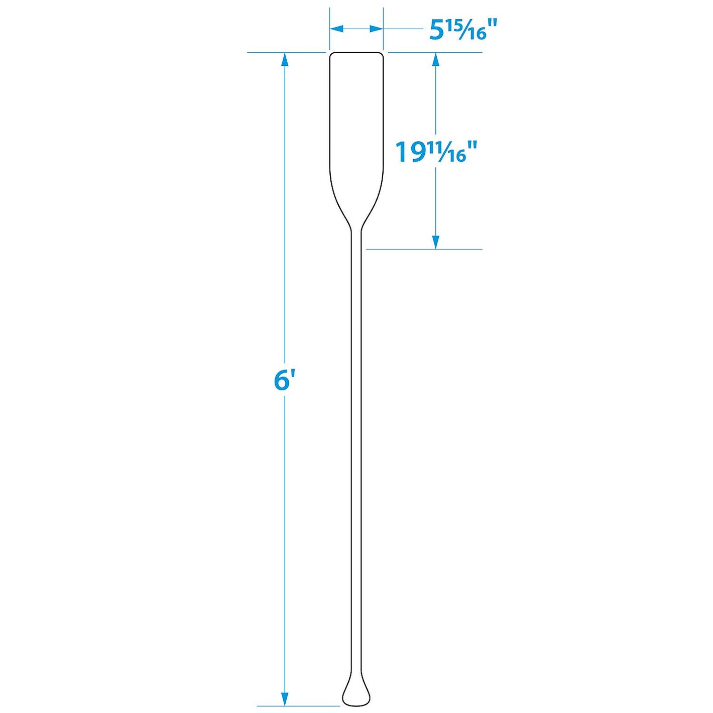 Seachoice 71148 Standard Wood Paddle � 6 Ft.