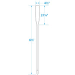 Seachoice 71156 Premium Varnished Oar With Grip, 6.5'