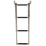 Seachoice 71231 Telescoping Transom Mount Stainless Steel 4-Step Ladder