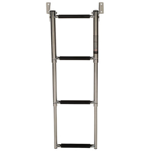 Seachoice 71221 Telescoping Transom Mount Stainless Steel 3-Step Ladder