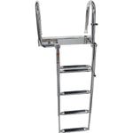 Seachoice 71308 Premium Telescoping Pontoon Boat Ladder, Steps: 4