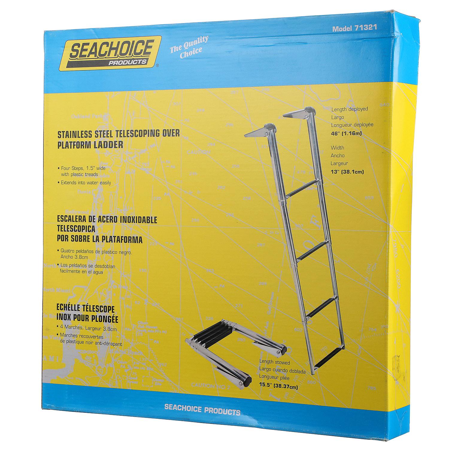 Seachoice Telescoping Ladder Only for Universal Swim Platform With Top Mount Ladder