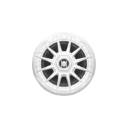 5-1/4in 2-Way 150W Round LED Speakers, White, 2/PK