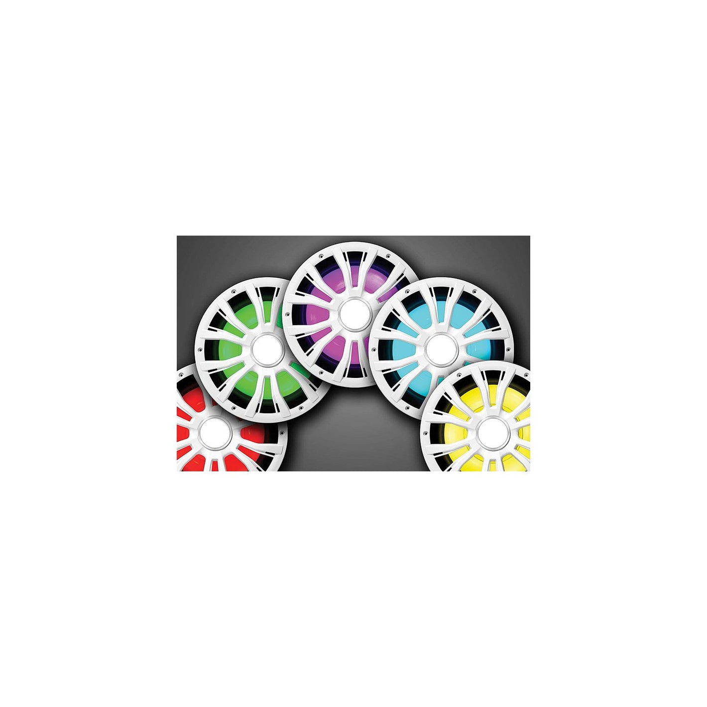 Seachoice 72114 10" 800W Subwoofer With LED Illumination, White