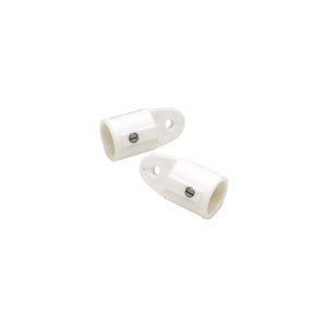 External Eye End, 3/4in, White, 2/PK