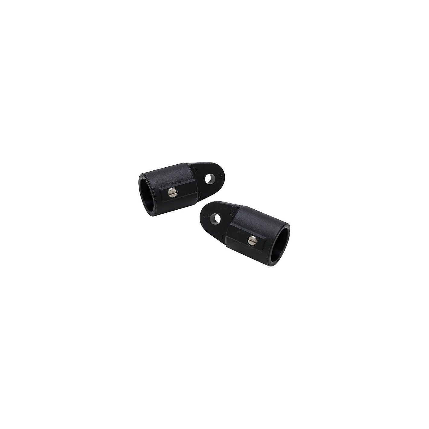 External Eye End, 3/4in, Black, 2/PK