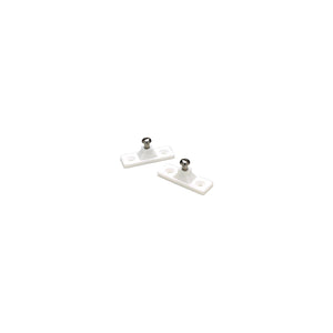 Side Mount Deck Hinge, Plastic, White, 2/PK