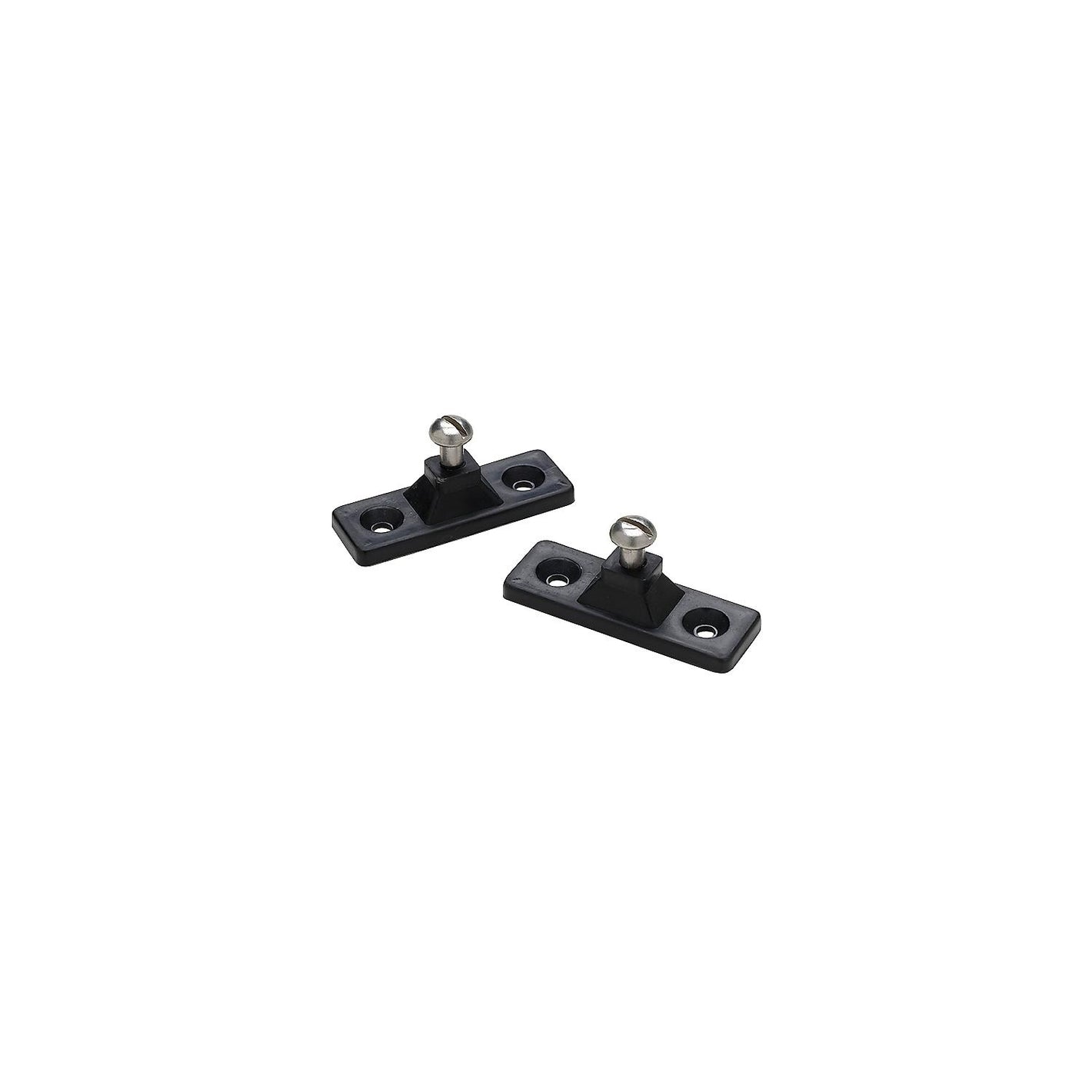 Side Mount Deck Hinge, Plastic, Black, 2/PK