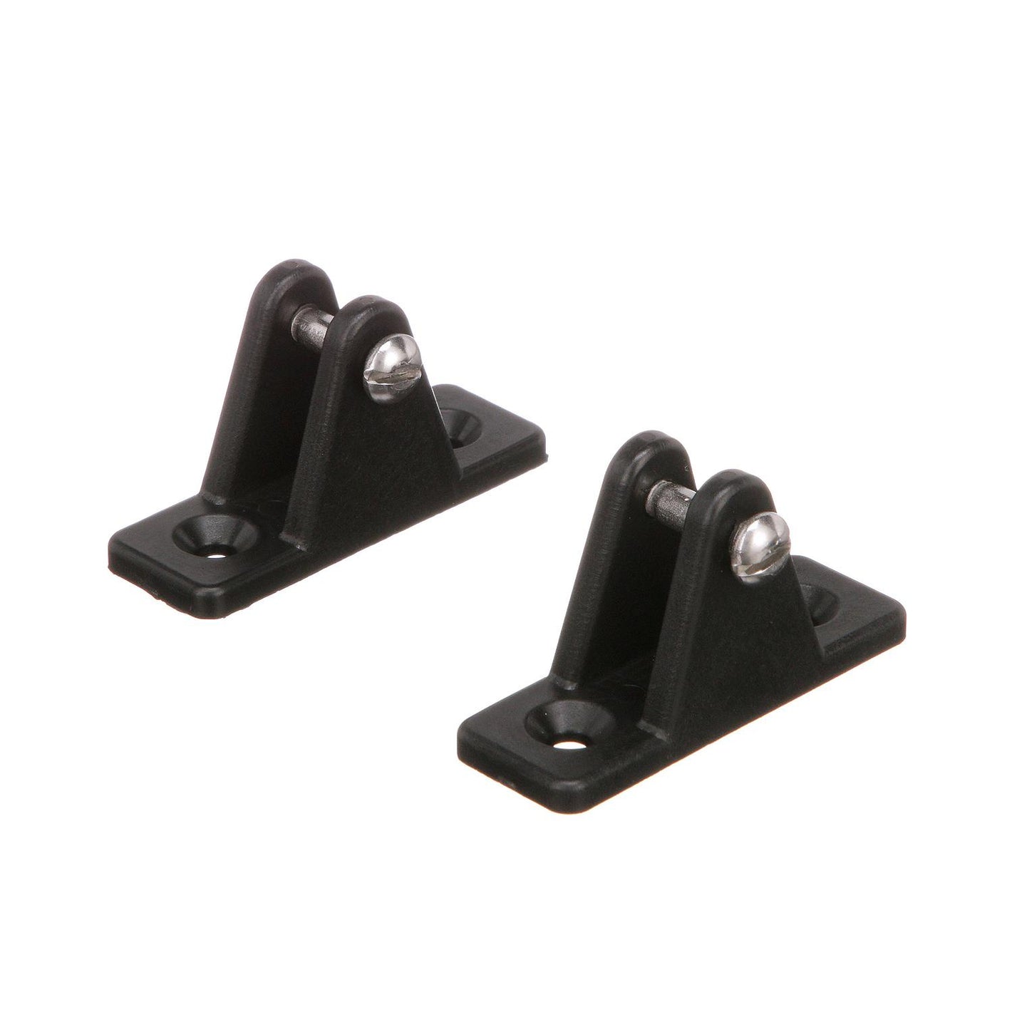 Top Mount Deck Hinge, Plastic, Black, 2/PK