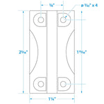 Seachoice Replacement Hinges For Igloo Coolers 28 to 162 QT (2 Per Pack)