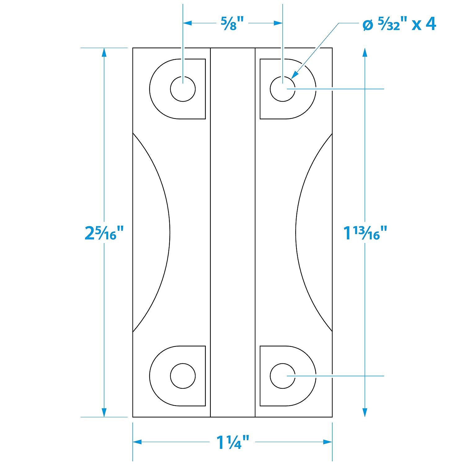 Seachoice Replacement Hinges For Igloo Coolers 28 to 162 QT (2 Per Pack)