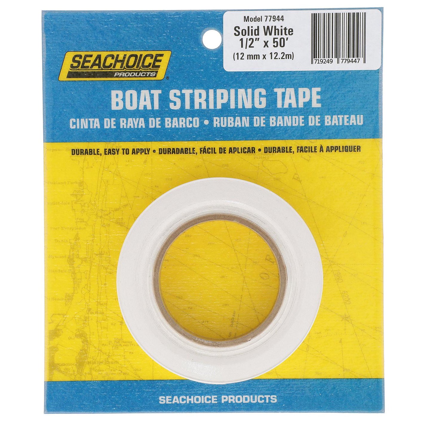 Seachoice 77944 Boat Striping Tape, White
1/2" x 50'
