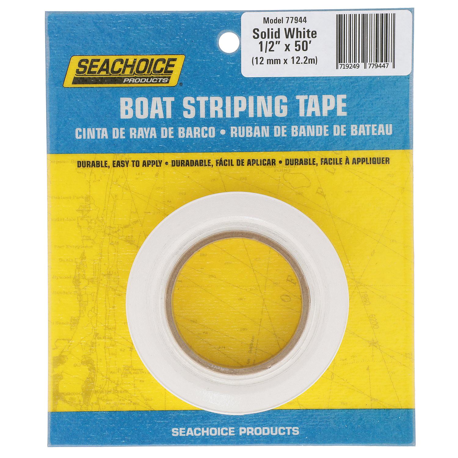 Seachoice 77944 Boat Striping Tape, White
1/2" x 50'