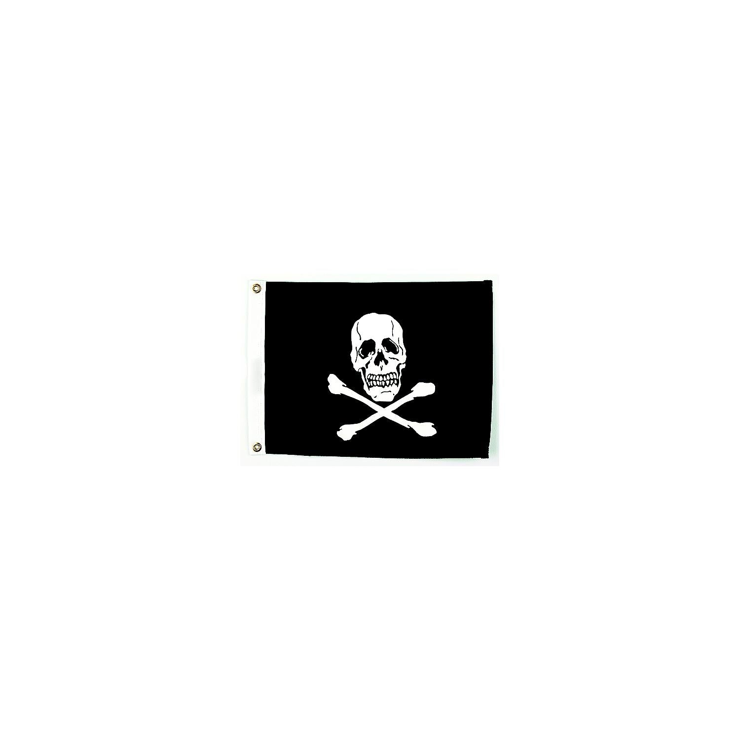 Seachoice 78251 12" x 18" Nylon Print Dyed Jolly Roger Flag