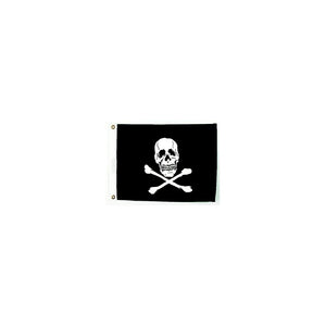 Seachoice 78251 12" x 18" Nylon Print Dyed Jolly Roger Flag