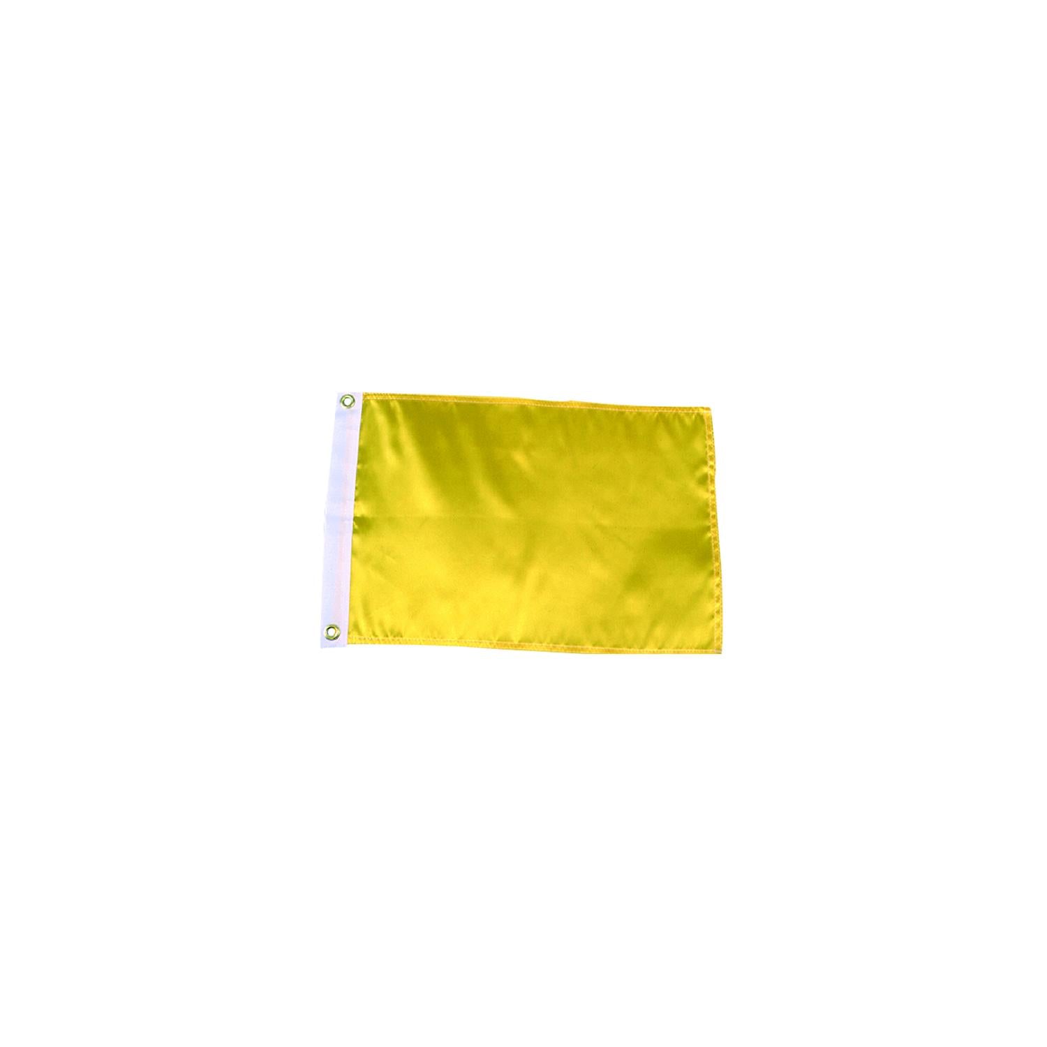 Seachoice 78261 12" x 18" Nylon Print Dyed Solid Yellow Flag