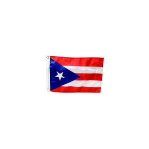 12in x 18in Nylon Print Dyed Puerto Rico Flag