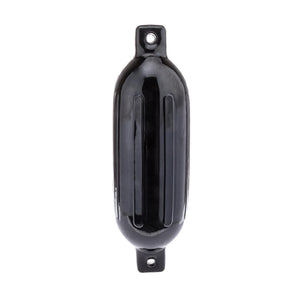 Twin Eye Ribbed Fender, Black, 6.5in x 23in