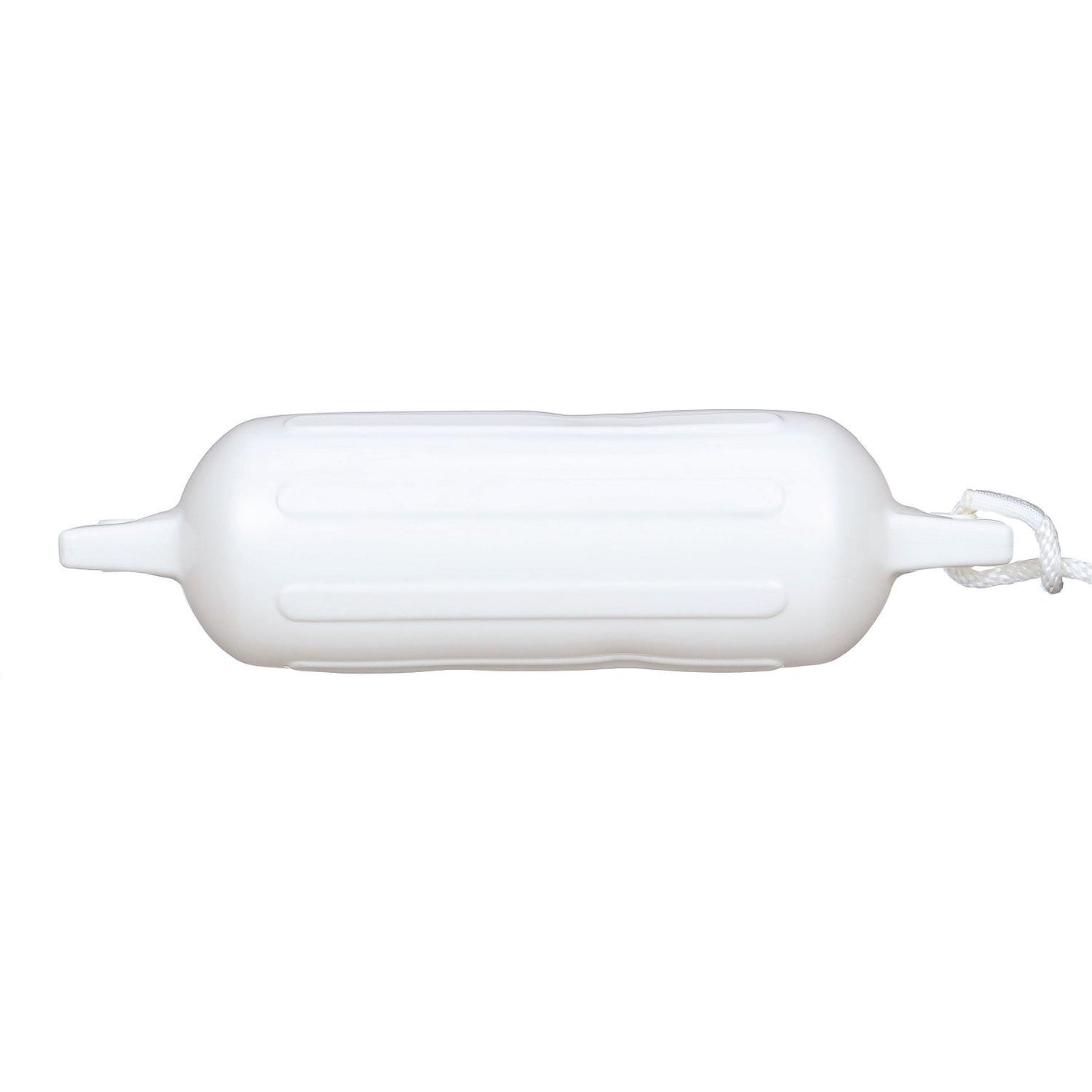 Twin Eye Ribbed Fender Kit, Includes (2) 6.5in x 23in White Fenders & (2) Lines