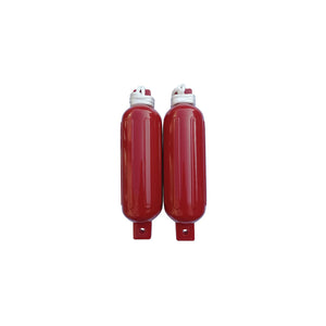 Seachoice 79256 Twin Eye Ribbed Fender Kit (Includes 2 5.5" x 20" Red Fenders and 2 Matching 3/8 x 5' Fender Lines)