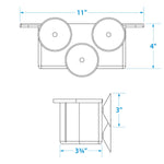 Seachoice 79321 Cockpit Organizer - White