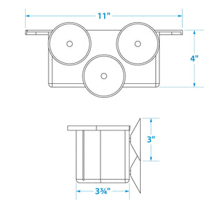 Seachoice 79321 Cockpit Organizer - White