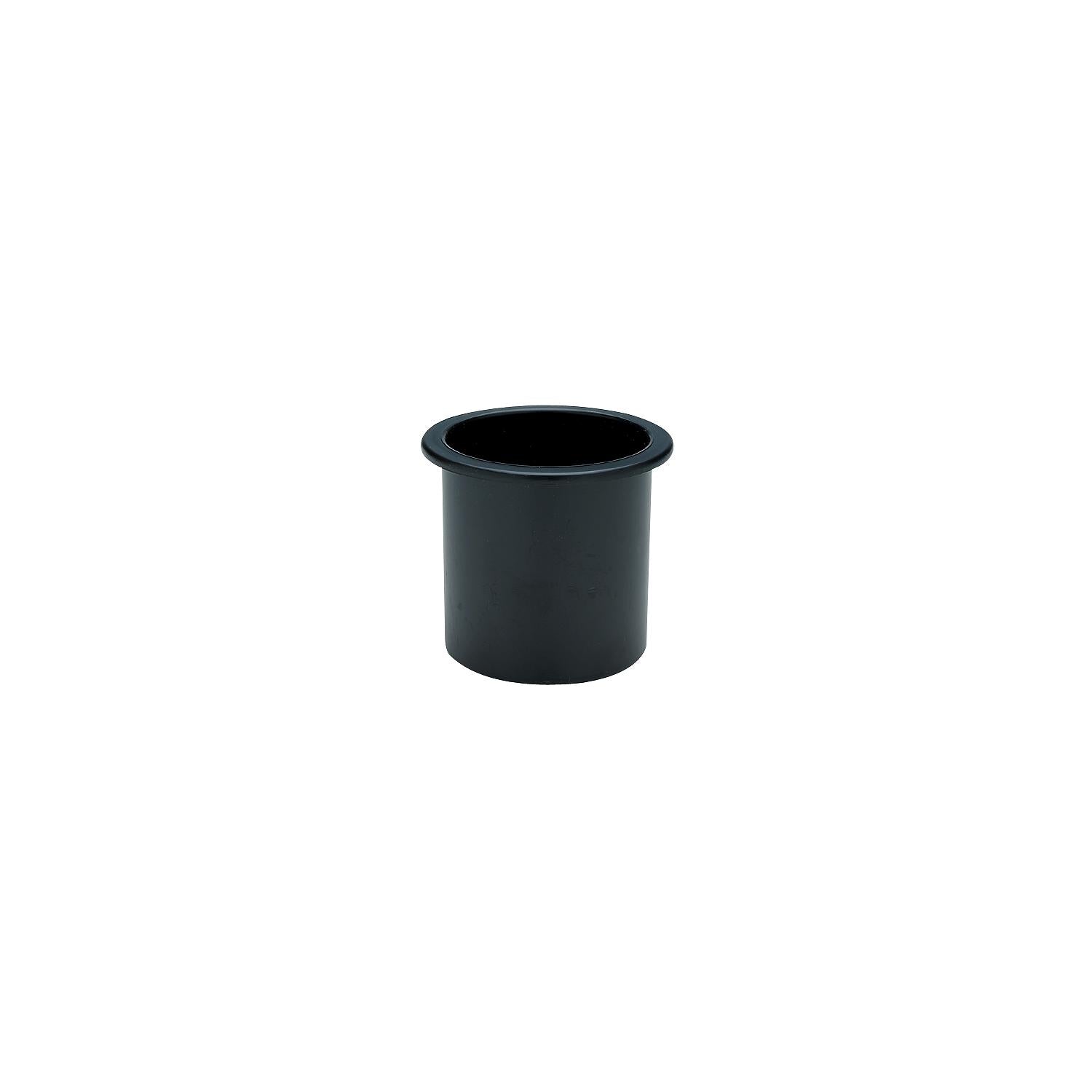Drink Holder Black - Black, Small Recessed, 2-11/16in