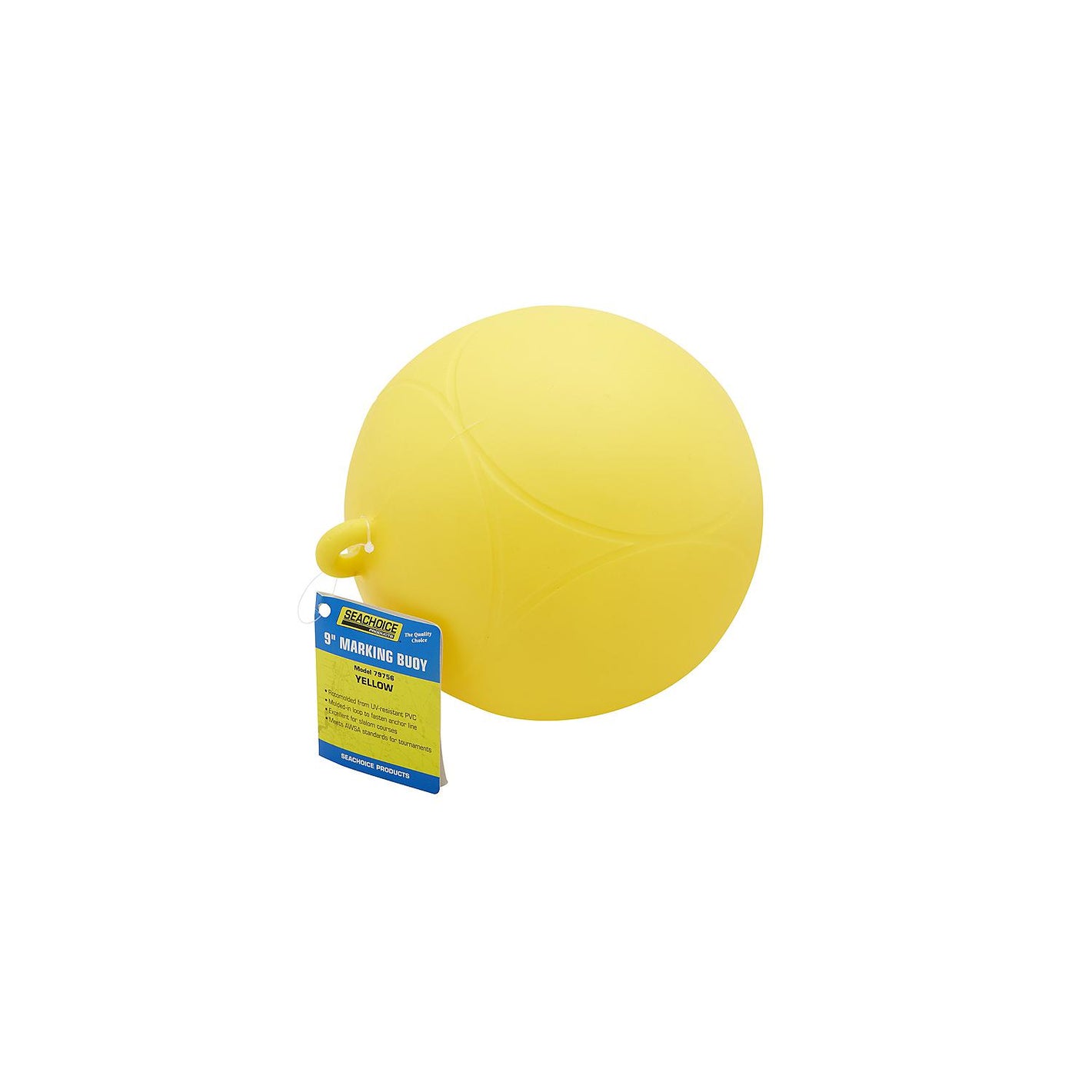Seachoice 79756 Slalom/Marking Buoy - Yellow, 9" Dia.