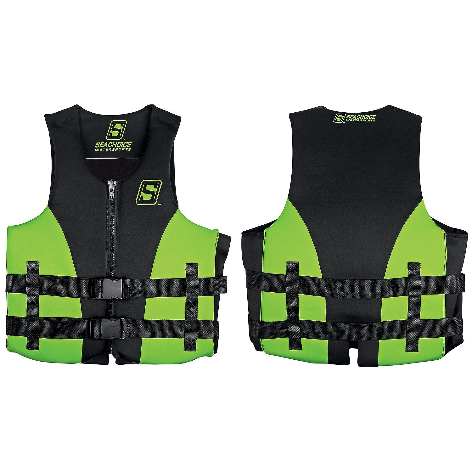 Seachoice 85148 Evoprene Multi-Sport Vest, Green/Black, 2XL
