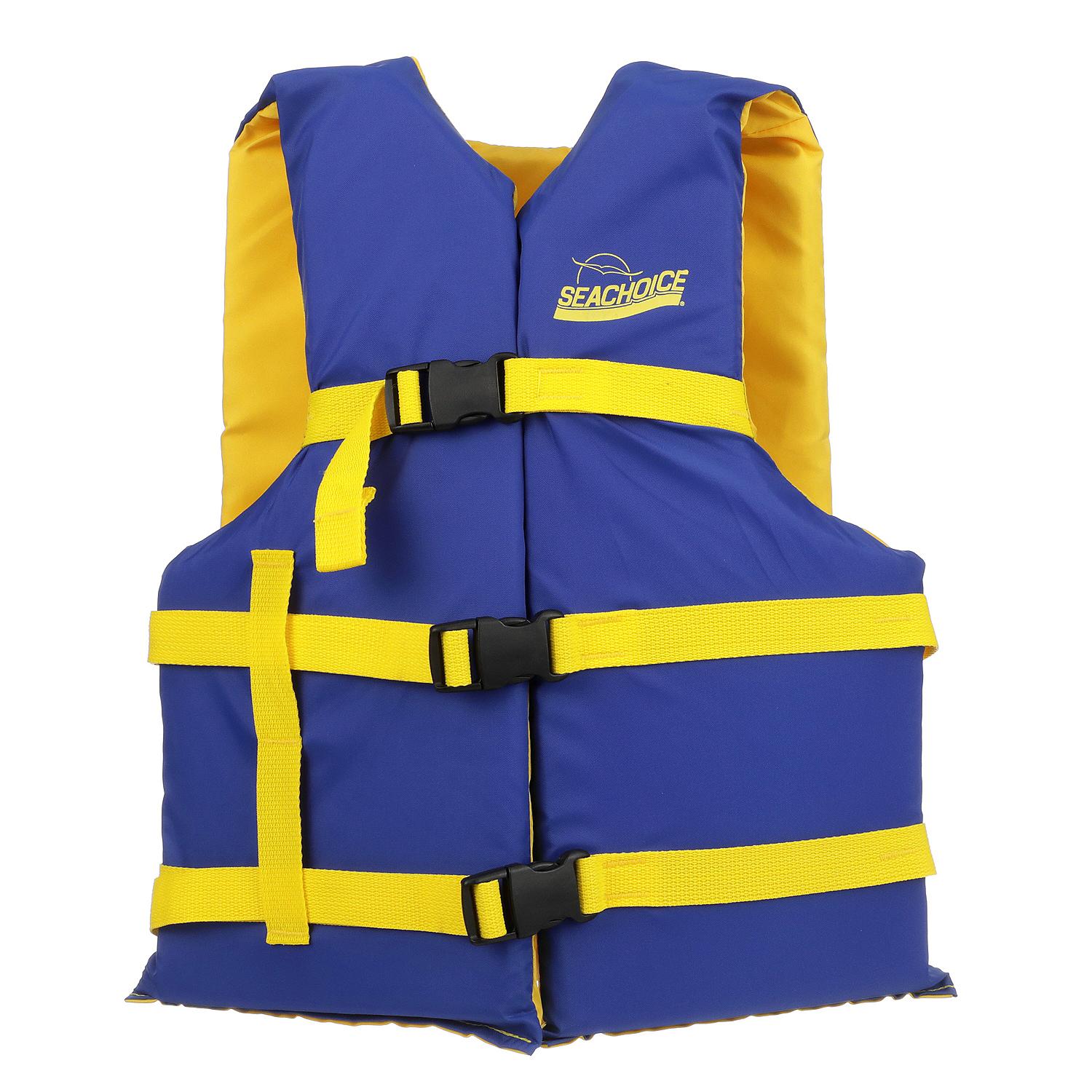 Seachoice 86220 Deluxe General Purpose Life Vest
Blue/Yellow, Adult Universal