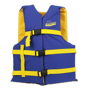 Seachoice 86220 Deluxe General Purpose Life Vest
Blue/Yellow, Adult Universal