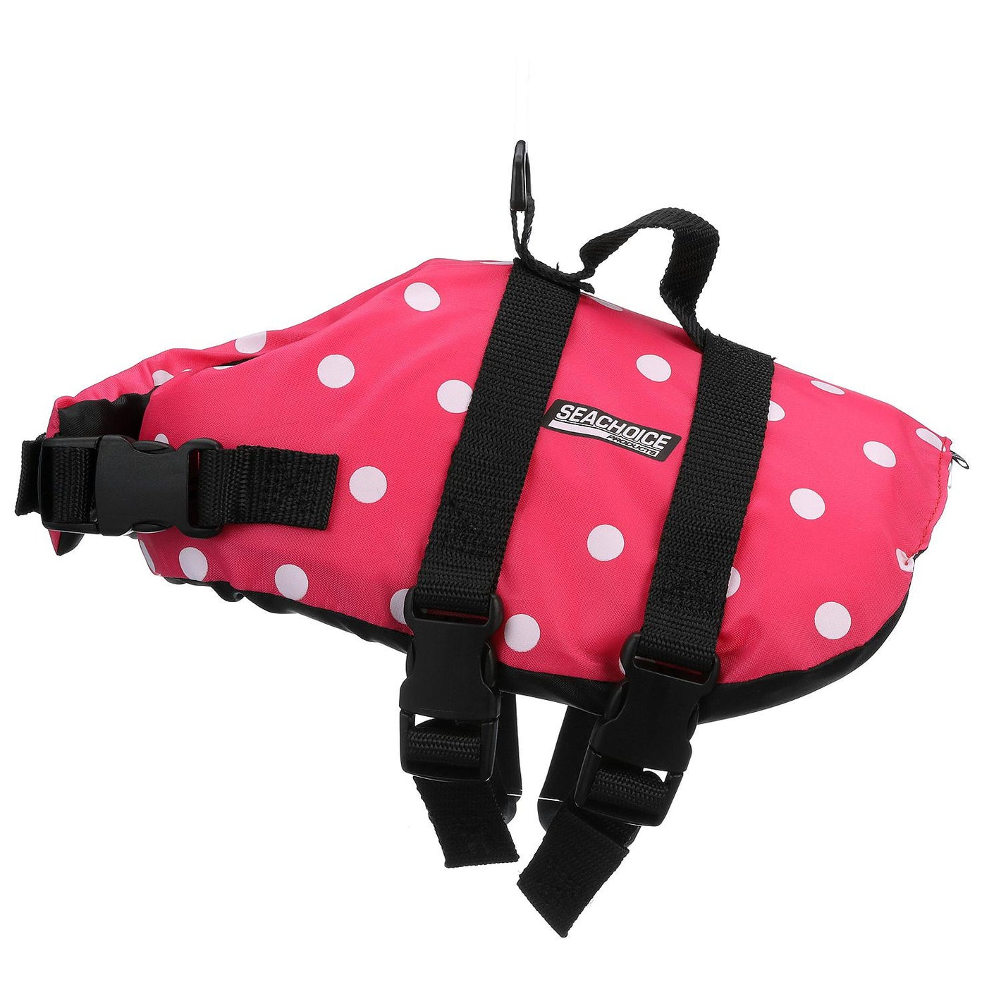 Seachoice 86370 Dog Life Vest - Pink Polka Dot, XS