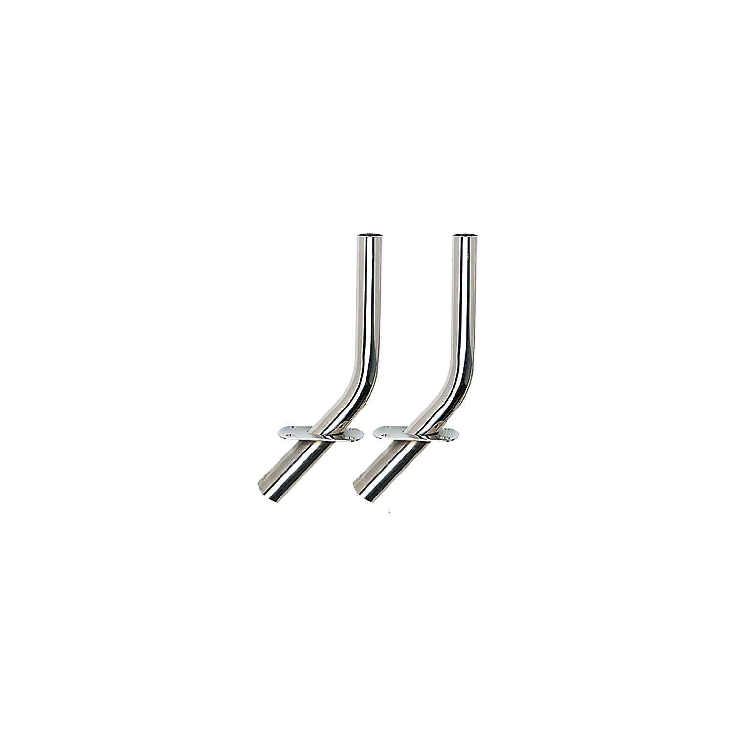Stainless Steel Outrigger Pole Holders Fits 1-1/8in ID Base & 15ft Poles, 2/PK