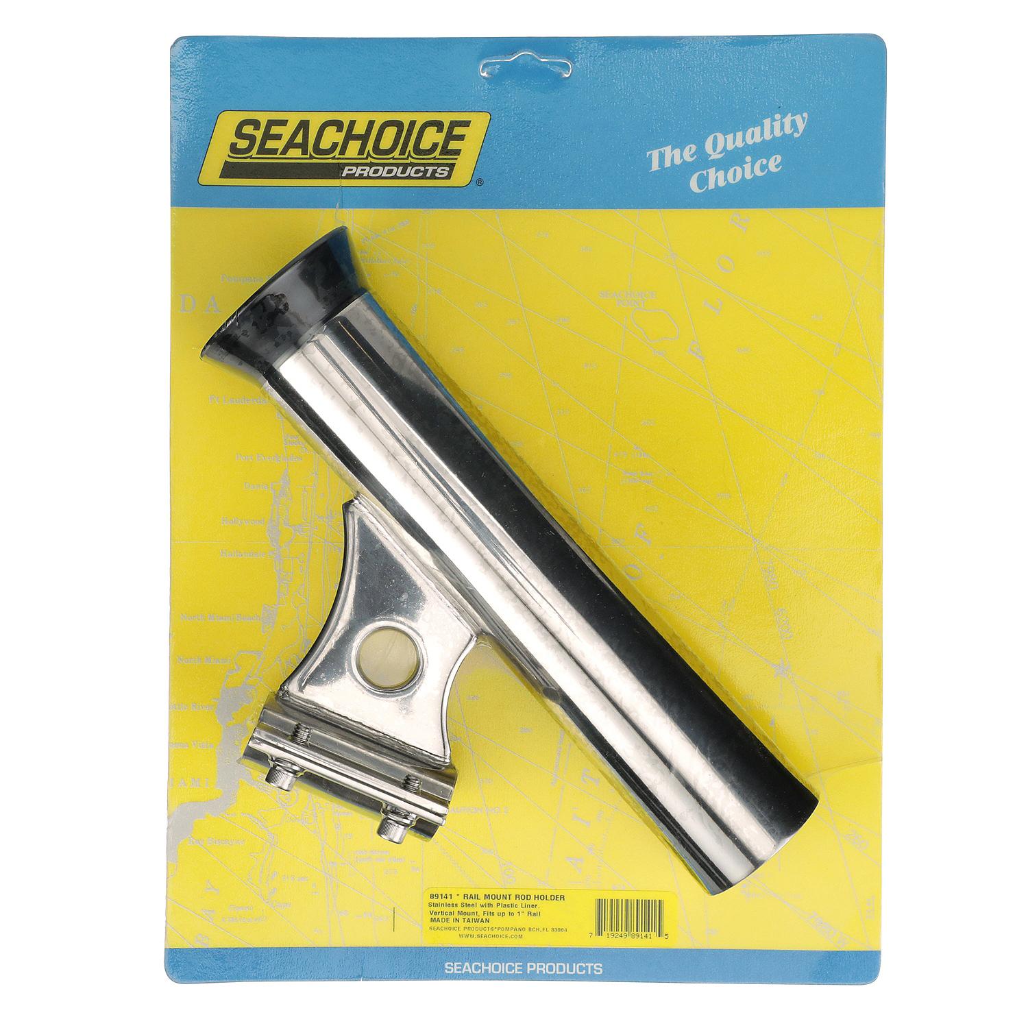 Seachoice 89141 Stainless Steel Vertical Mount Rod Holder